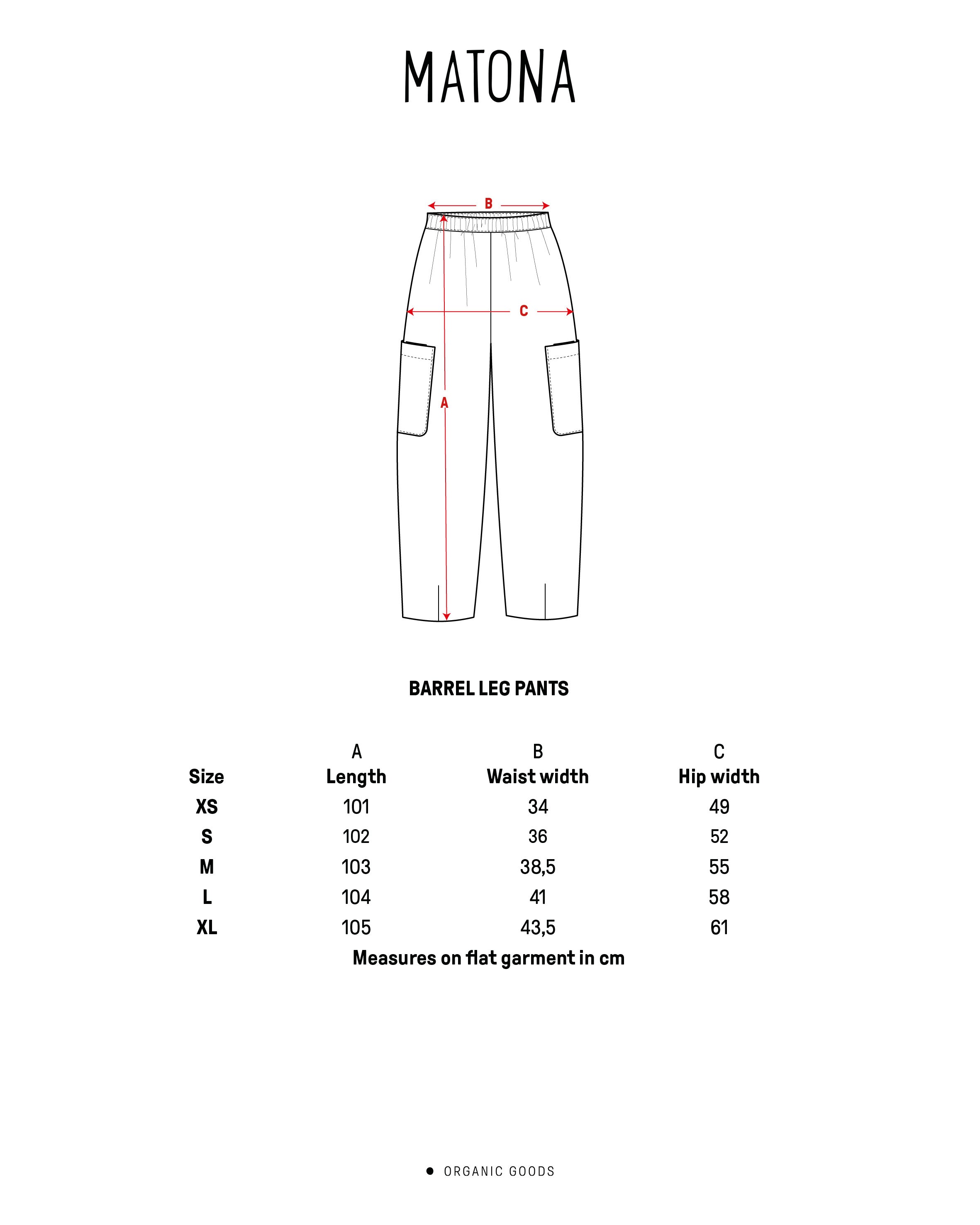 Barrel Leg Pants striped