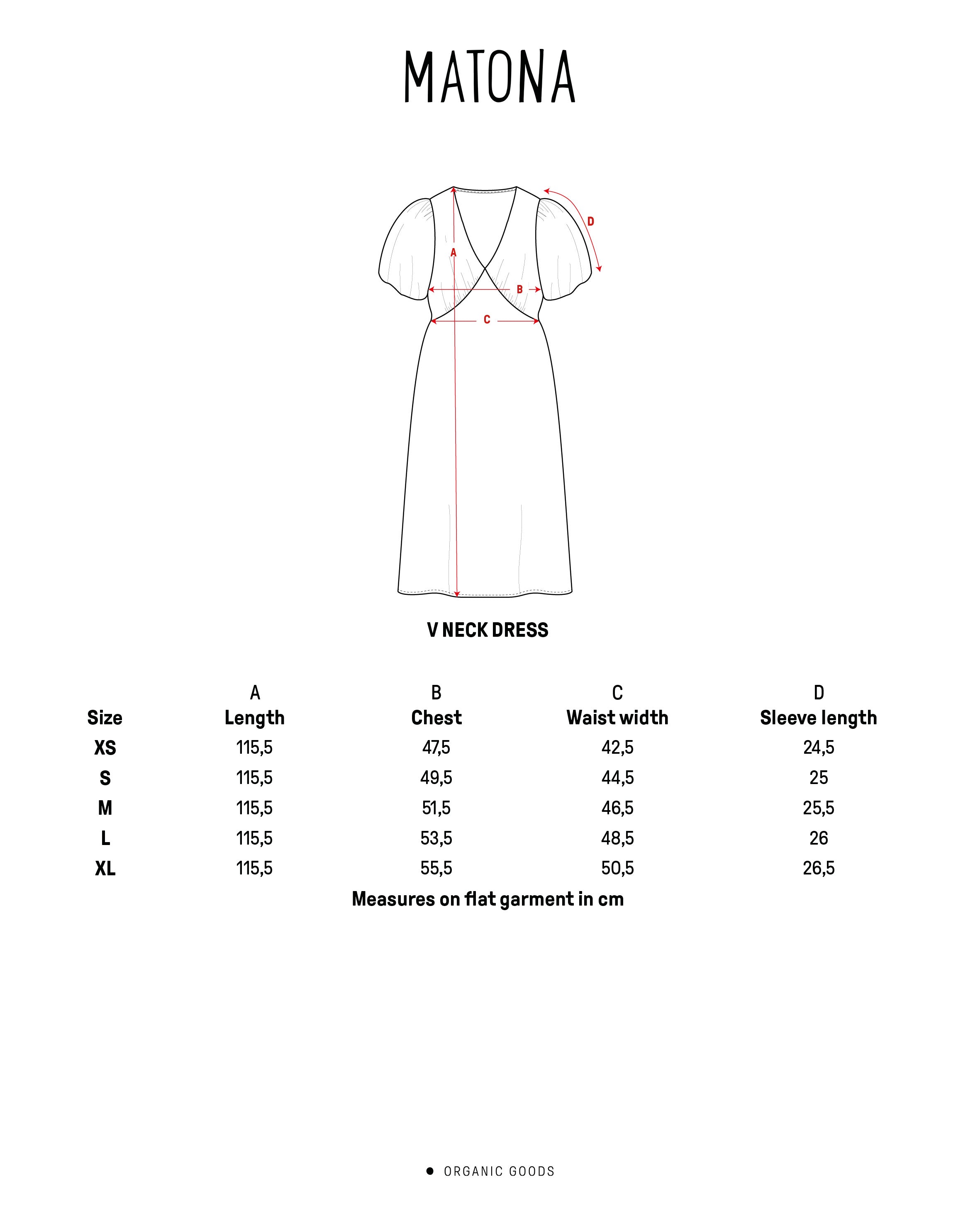 V-Neck Dress sand