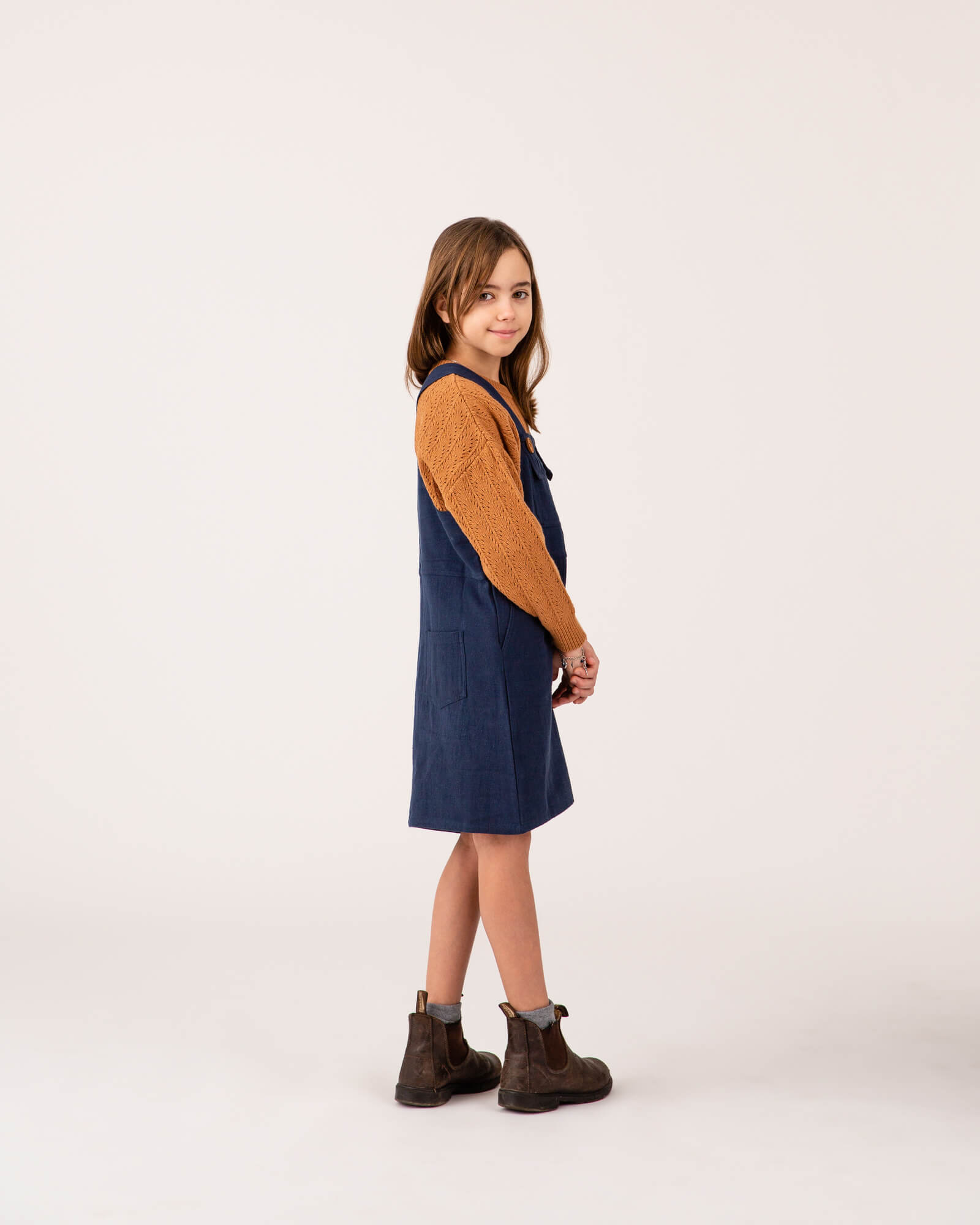 Retro Pinafore Dress nightfall