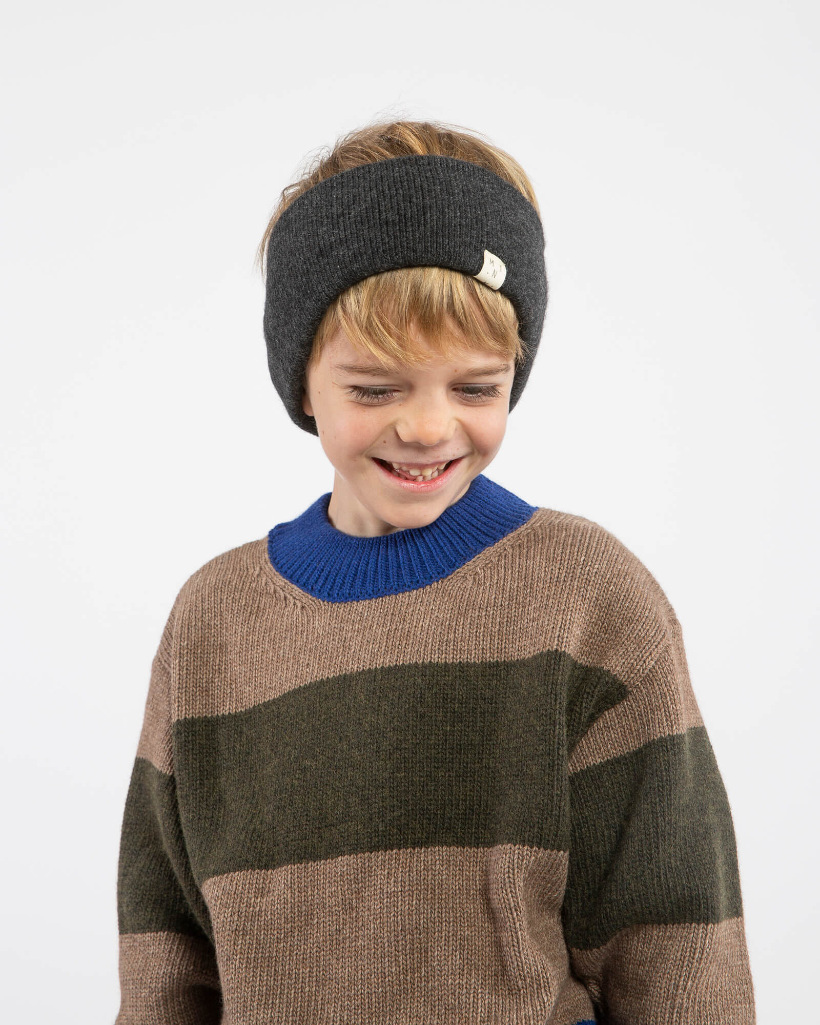 Knitted Headband charcoal