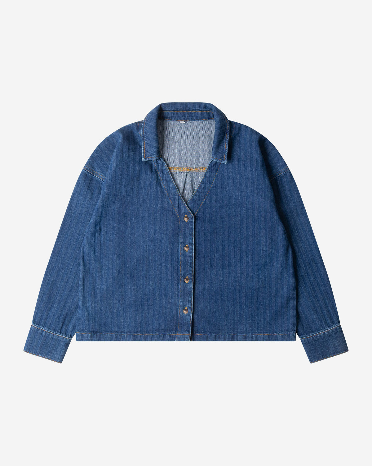 Denim Blouse herringbone