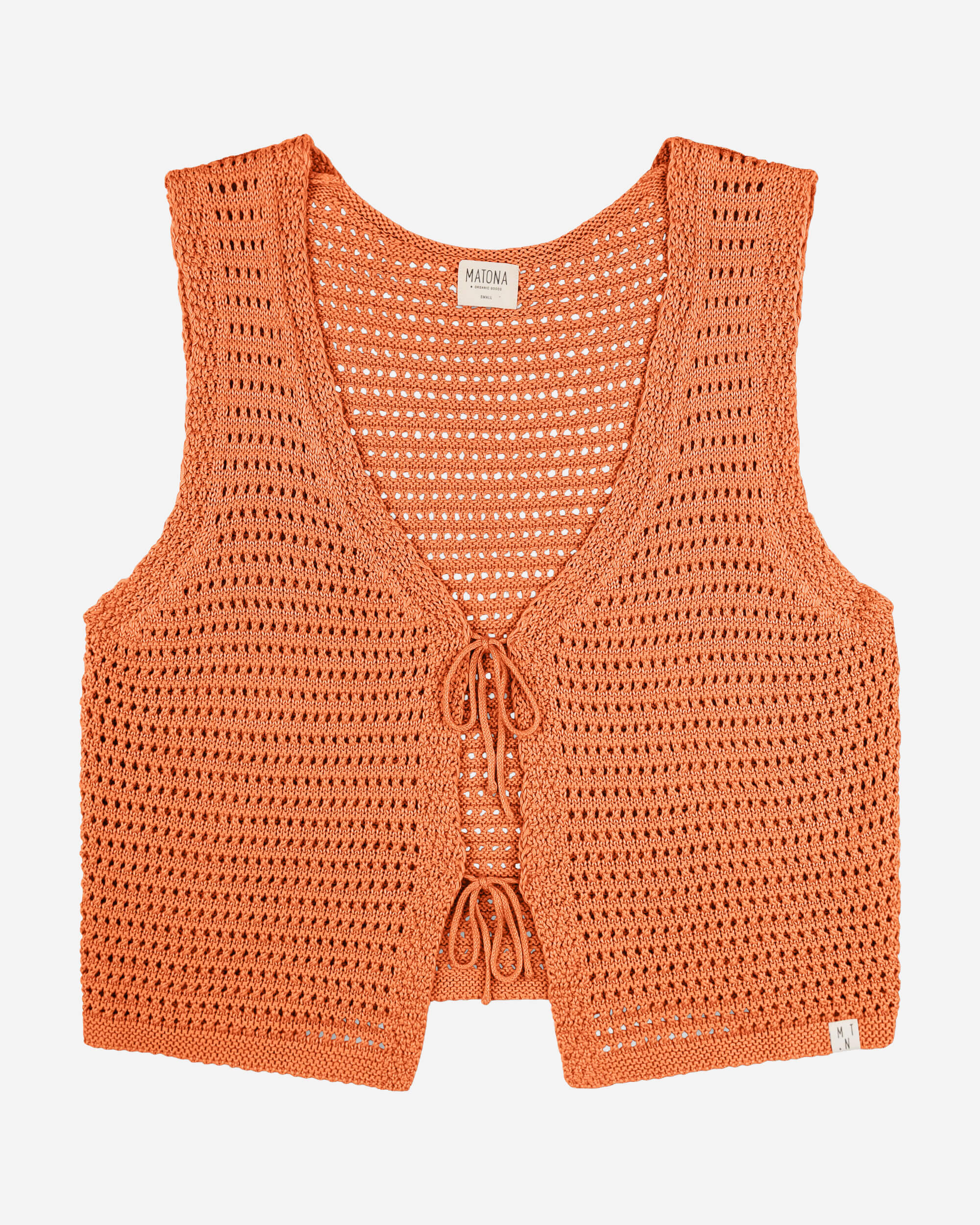 Tie Vest apricot