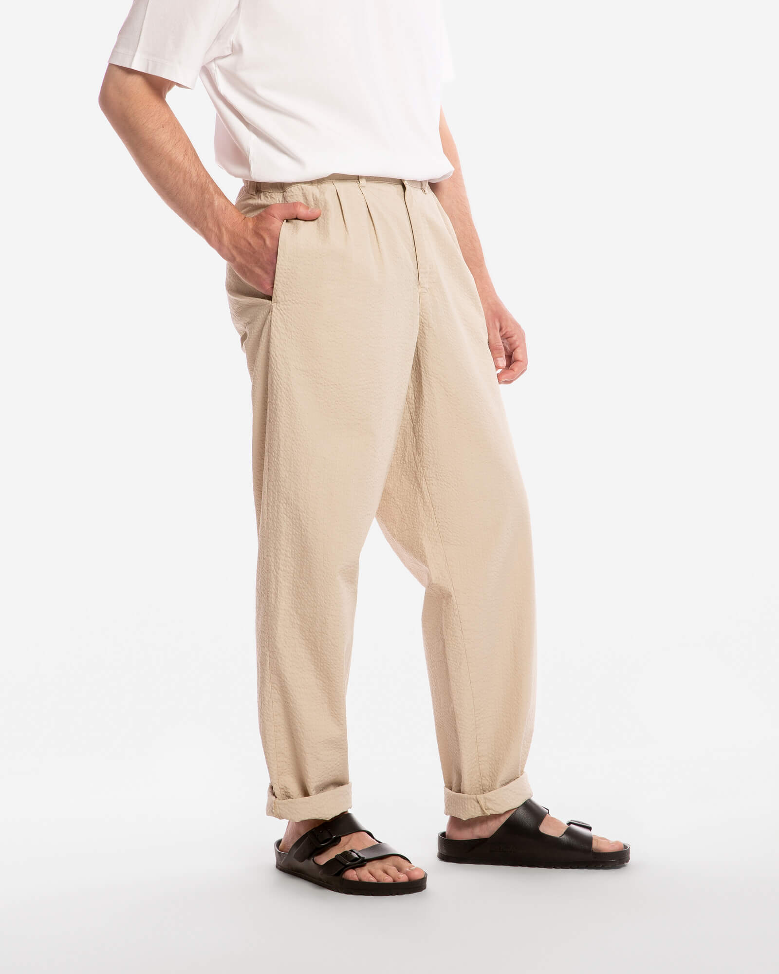 Seersucker Pants sand