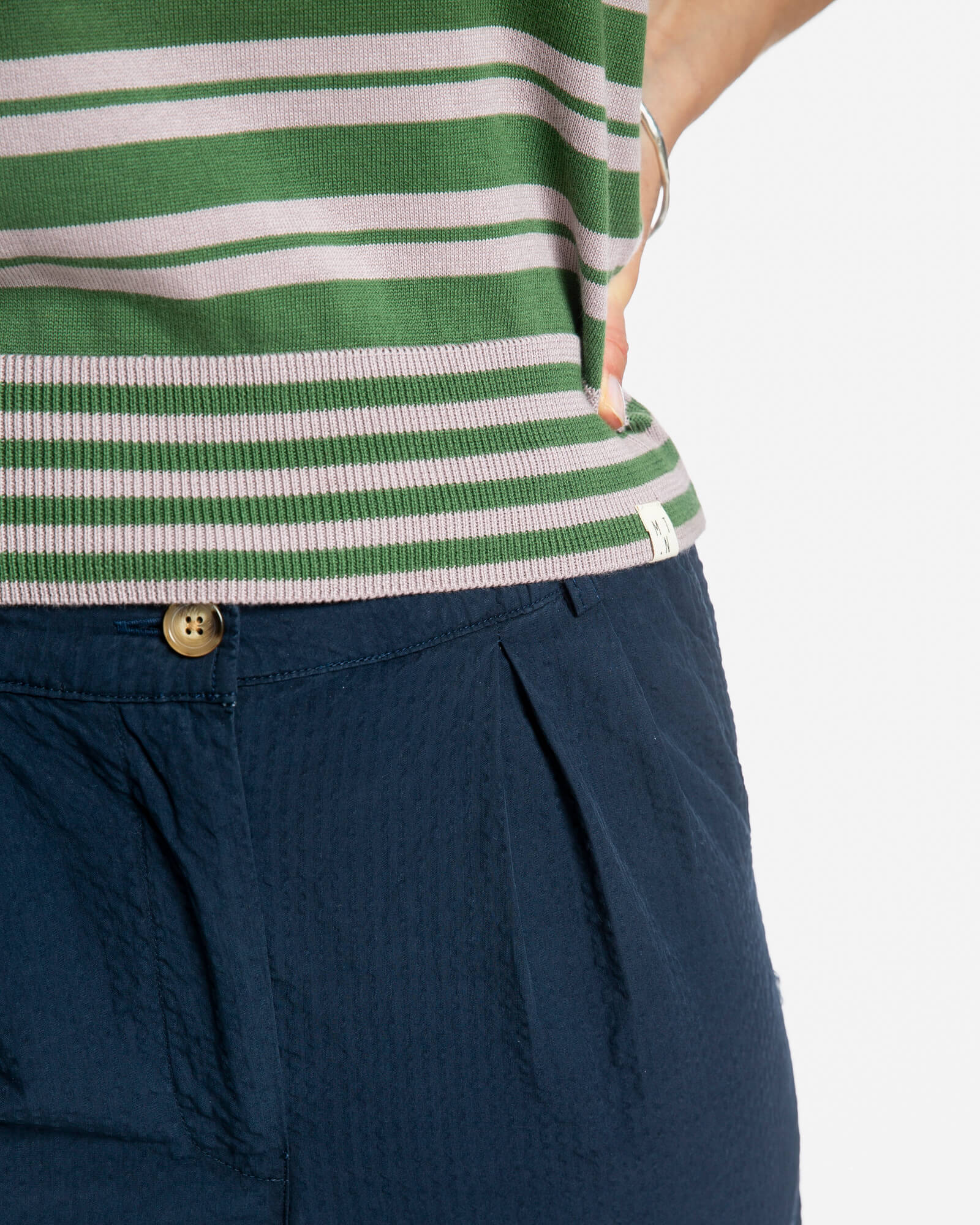 Pleated Pants navy