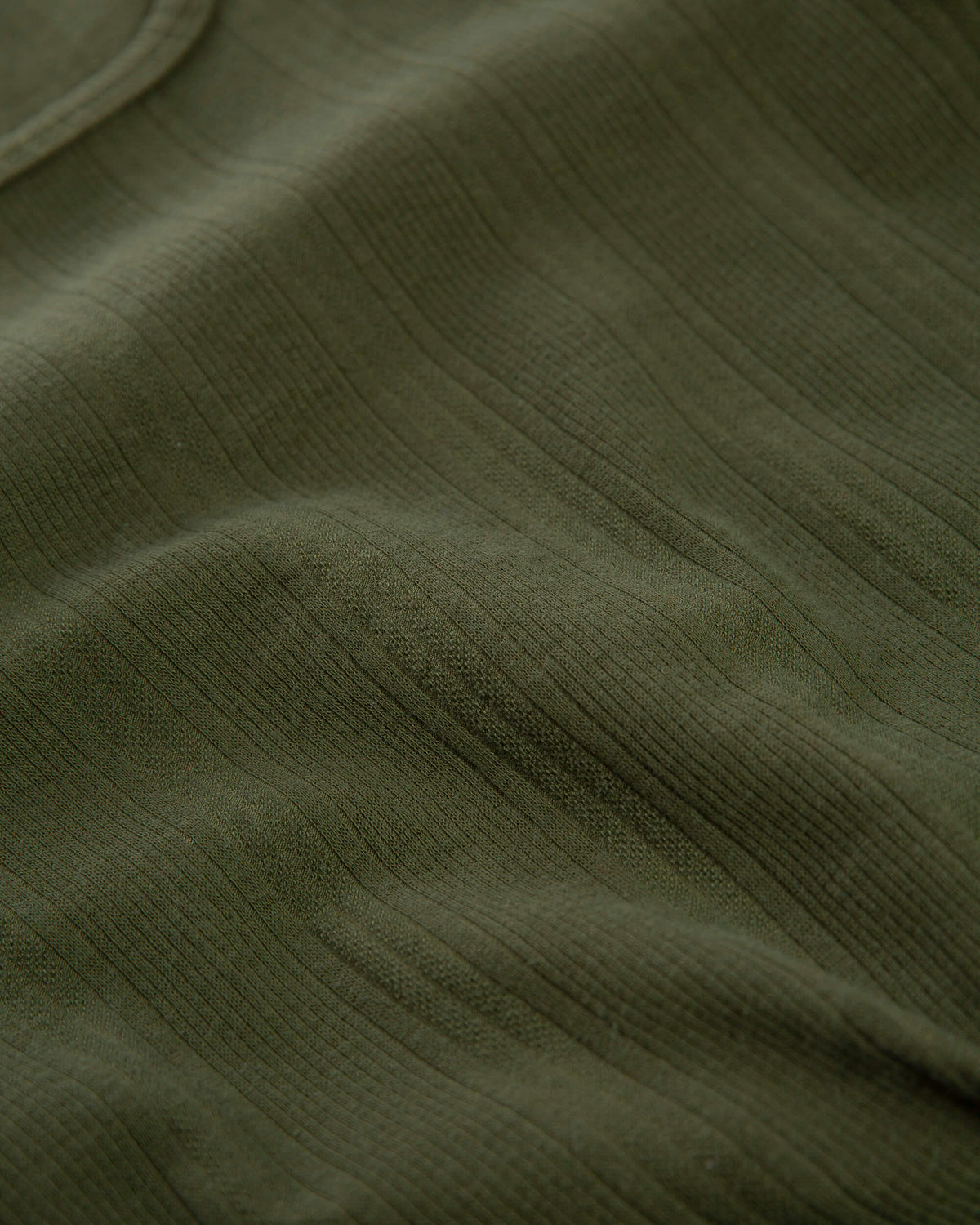 Collared Rib Longsleeve bronze green