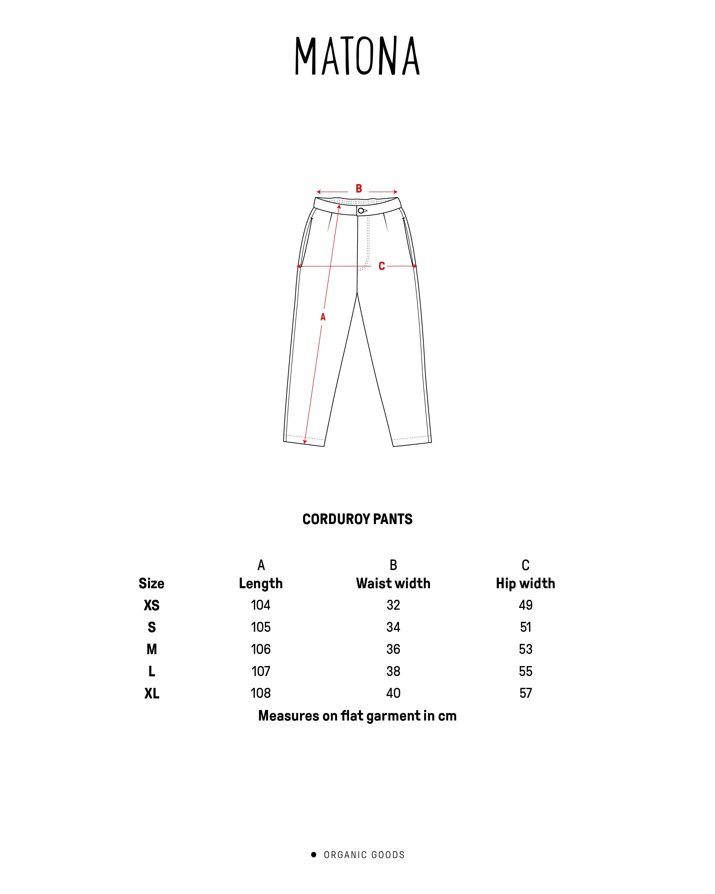 Corduroy Pants black