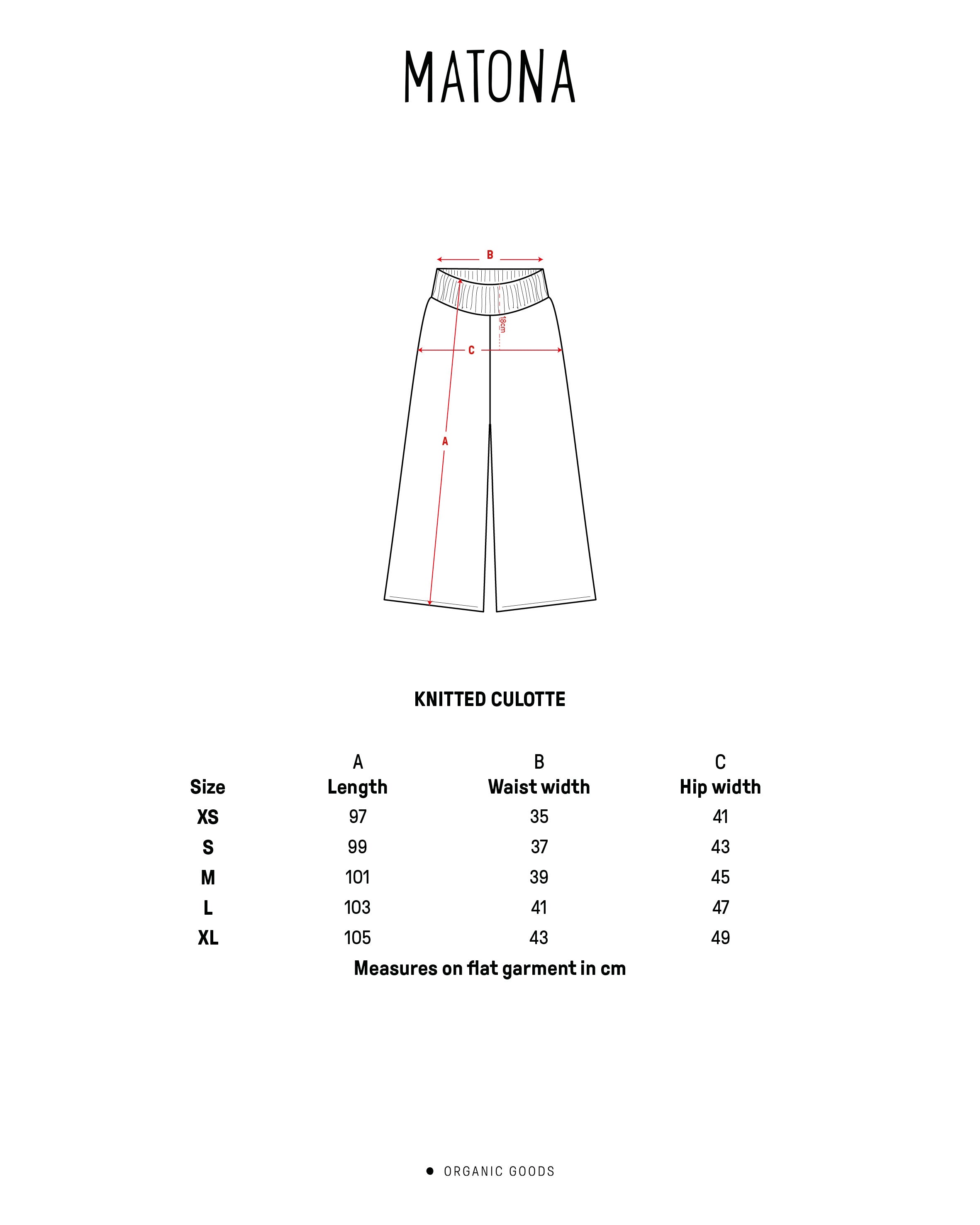 Knitted Culotte sepia