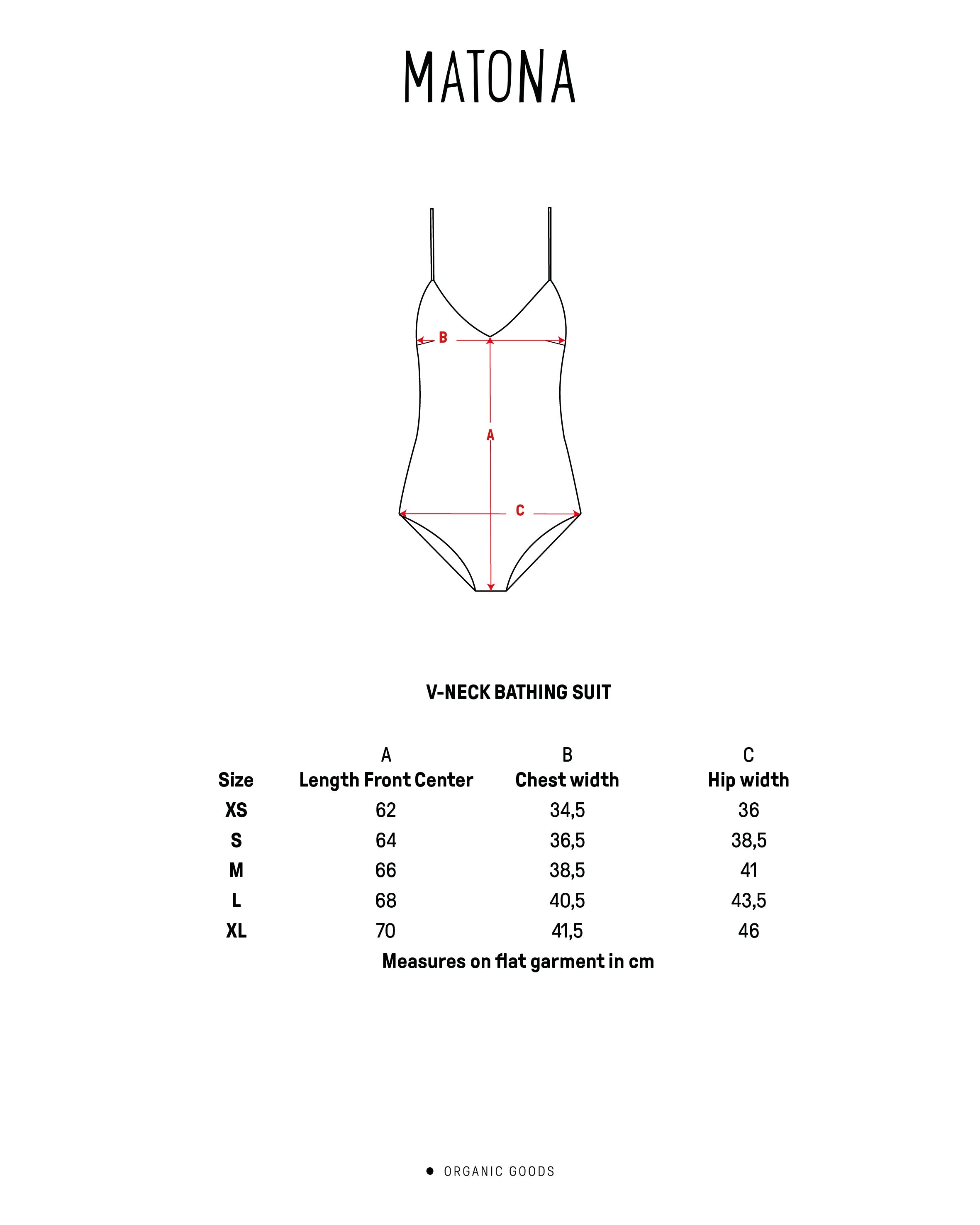 V-Neck Bathing Suit aubergine