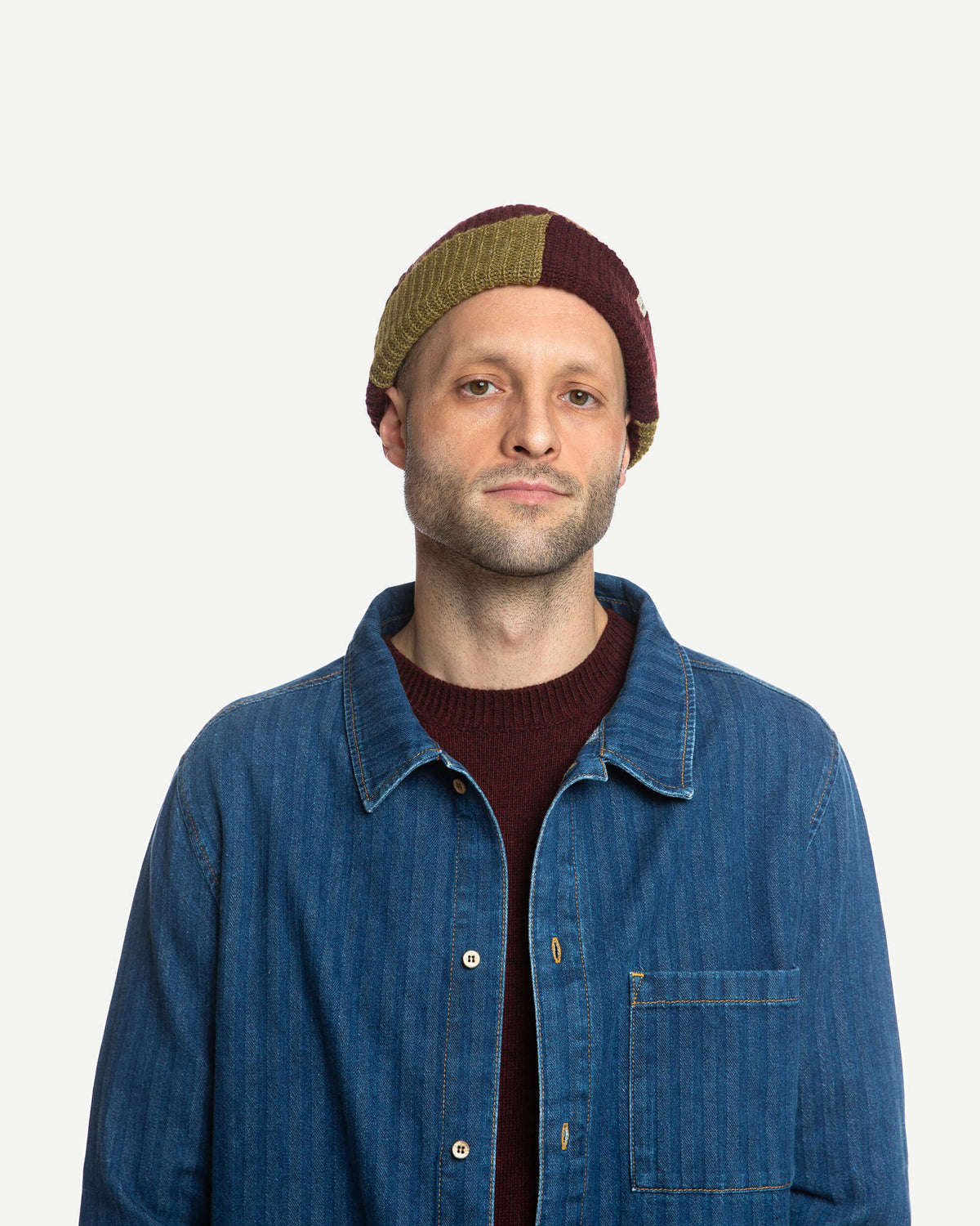 Fisherman Beanie pear - bordeaux
