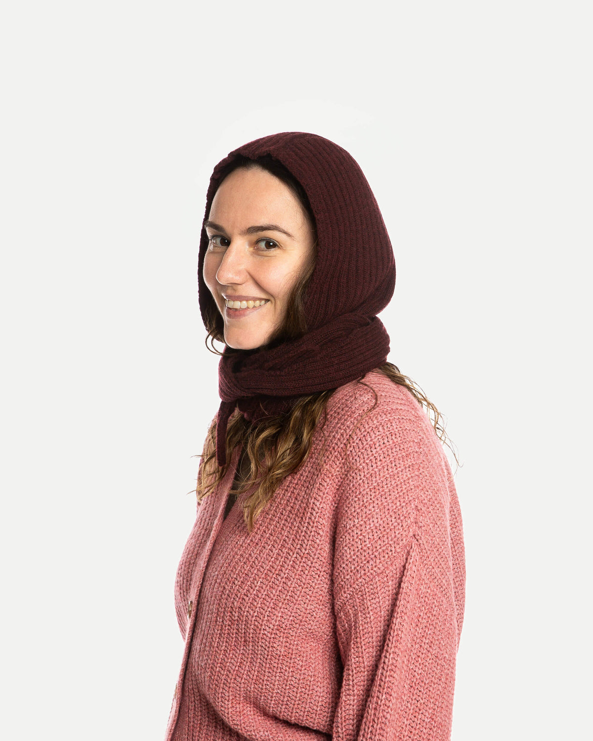 Hooded Scarf bordeaux