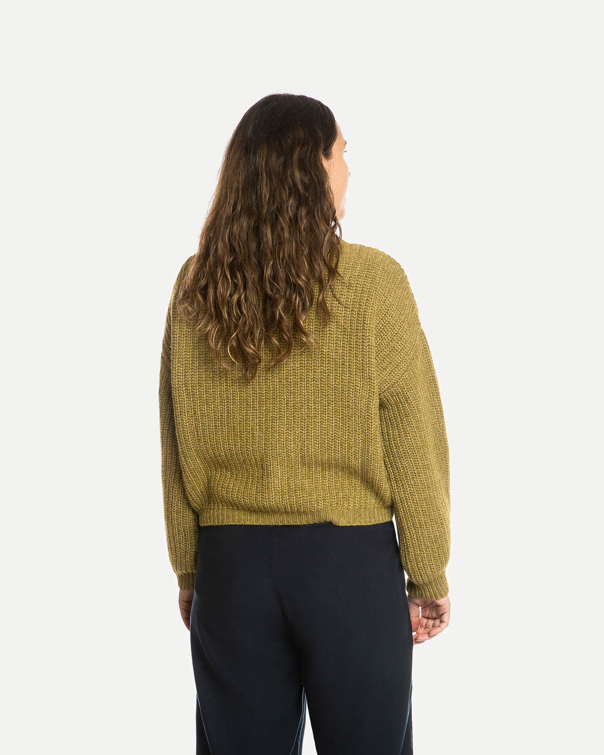 Organic Knit Cardigan pear
