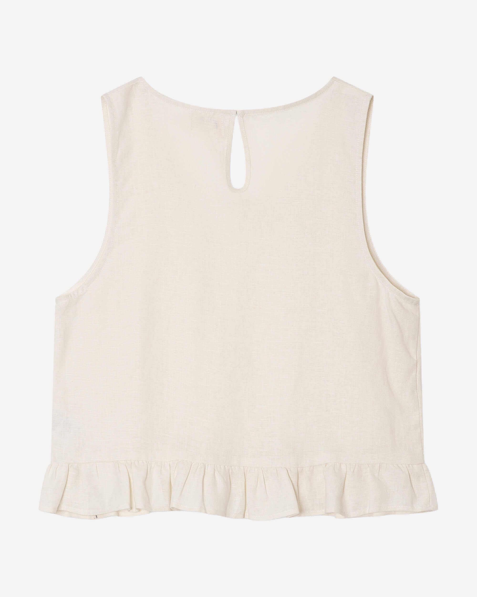 Gathered Top white