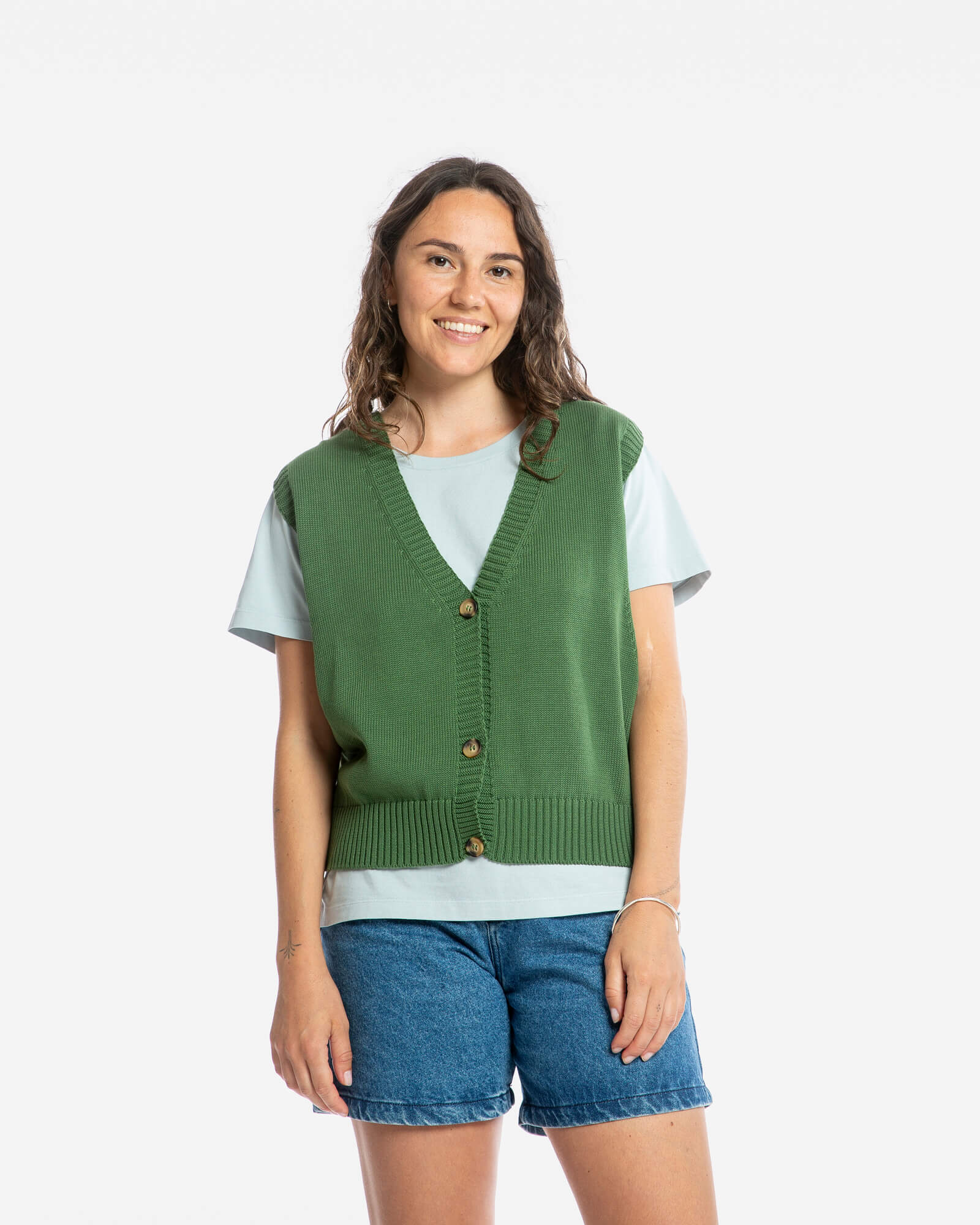 Boxy Knit Vest fir