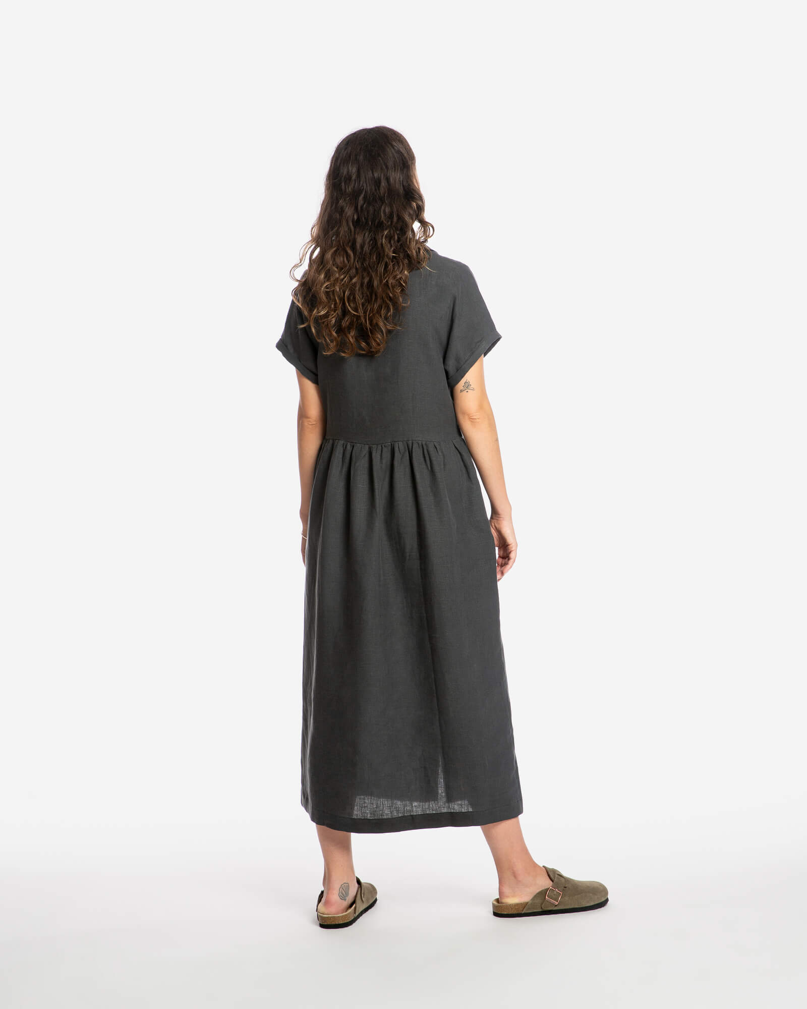 Collared Dress black