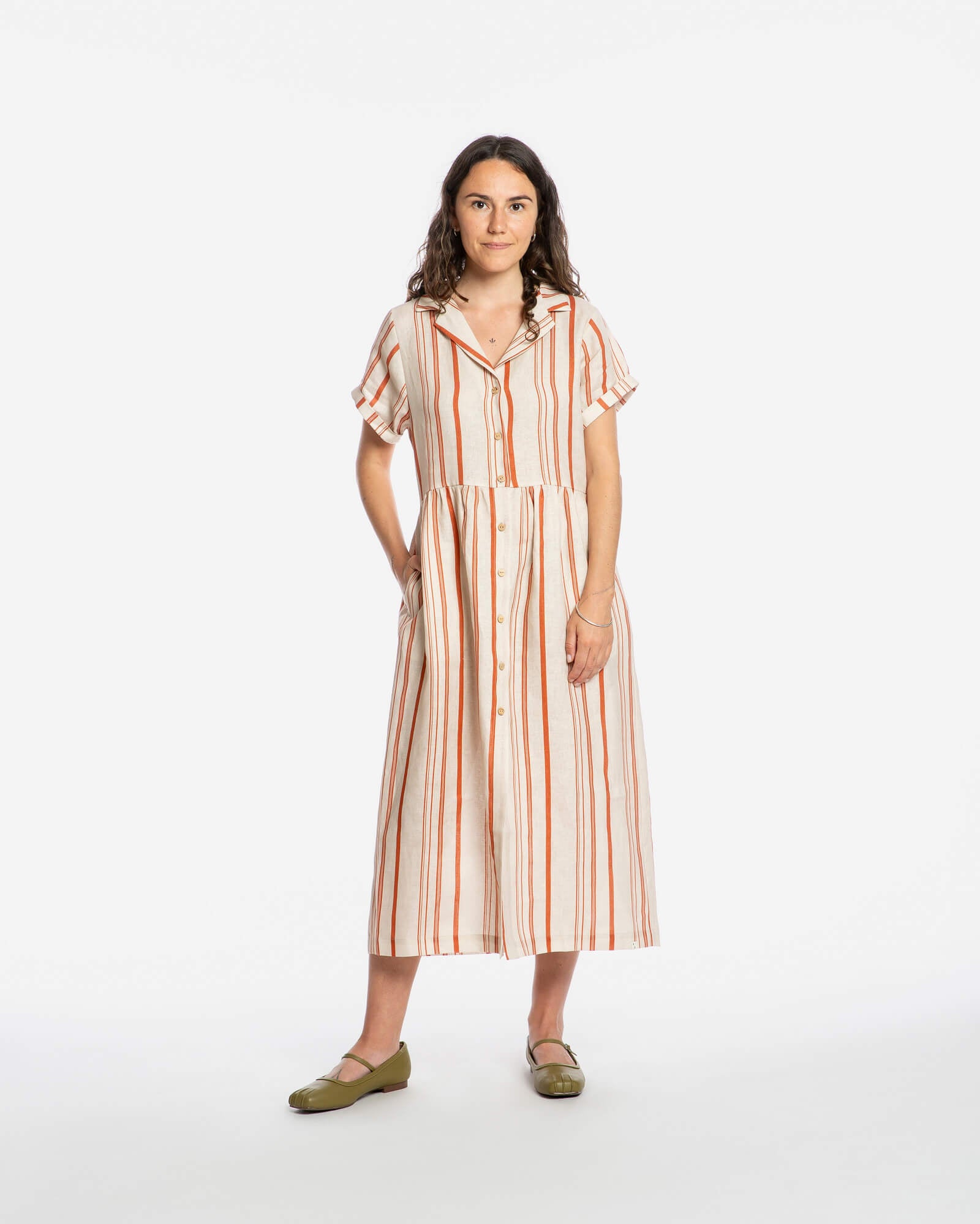 Collared Dress striped