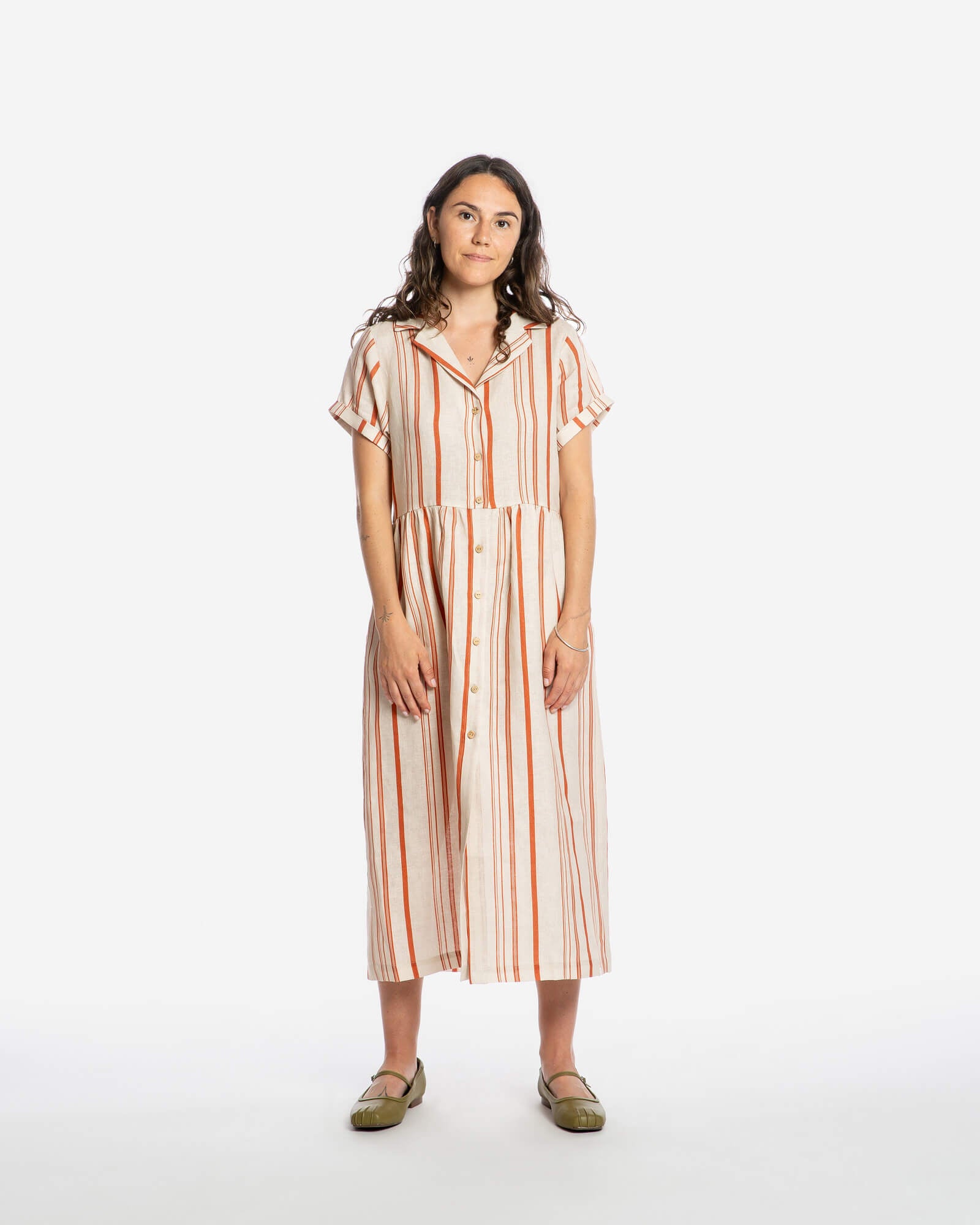 Collared Dress striped