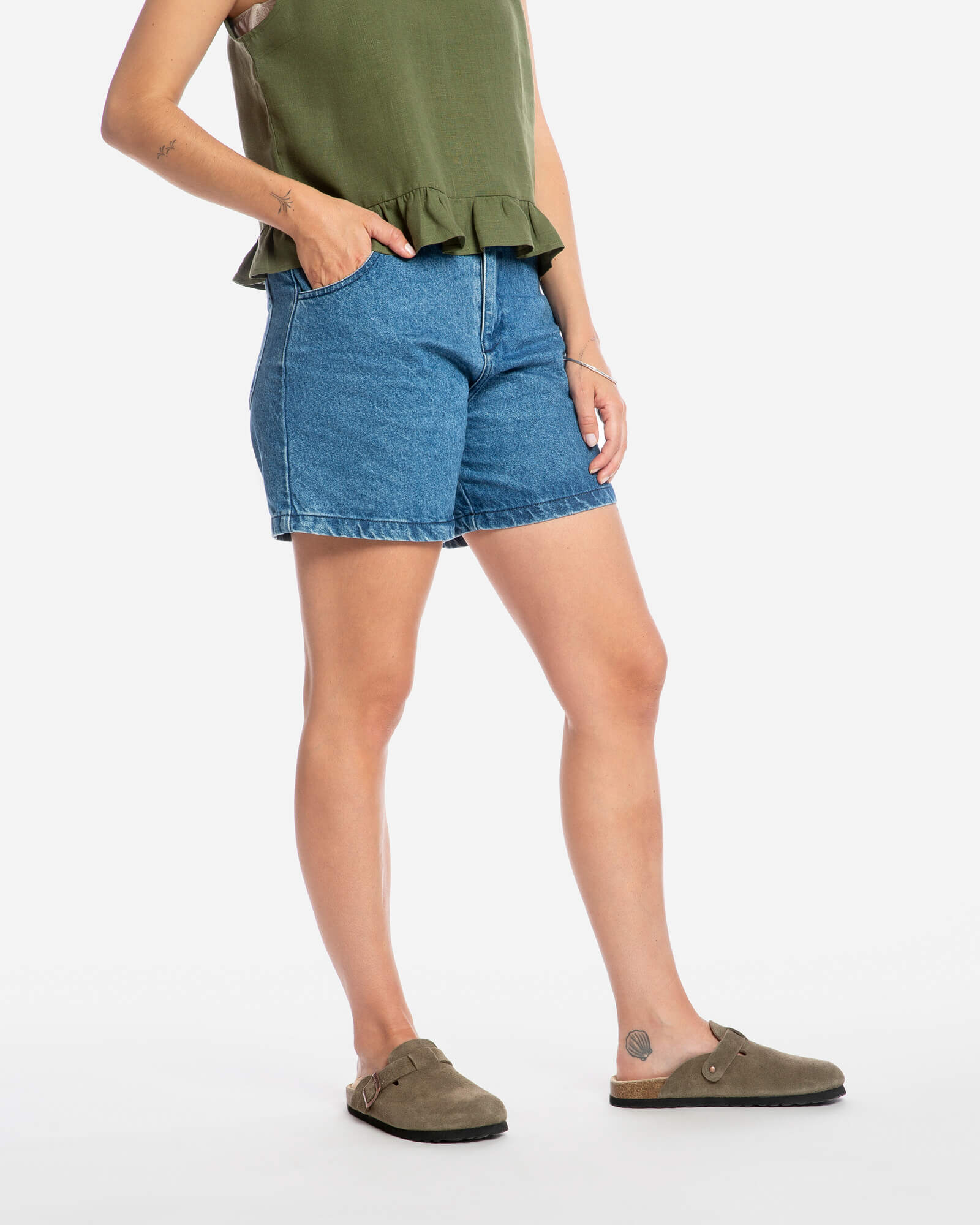 Denim Shorts mid blue