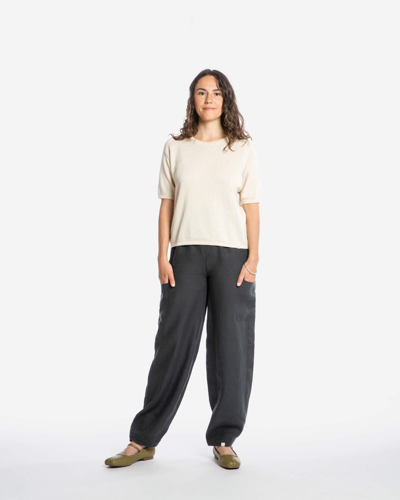 Knit T-Shirt bone