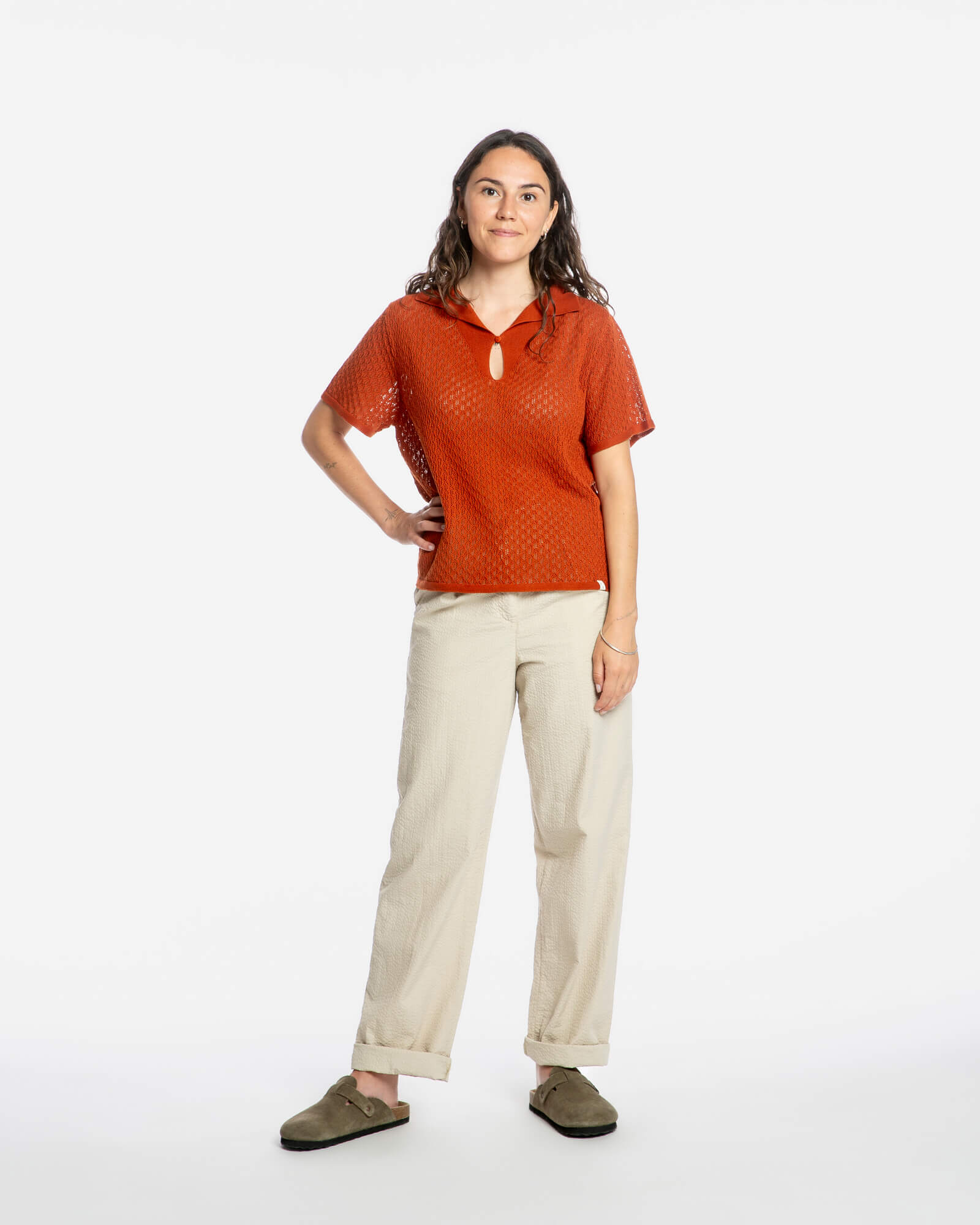 Pleated Pants sand
