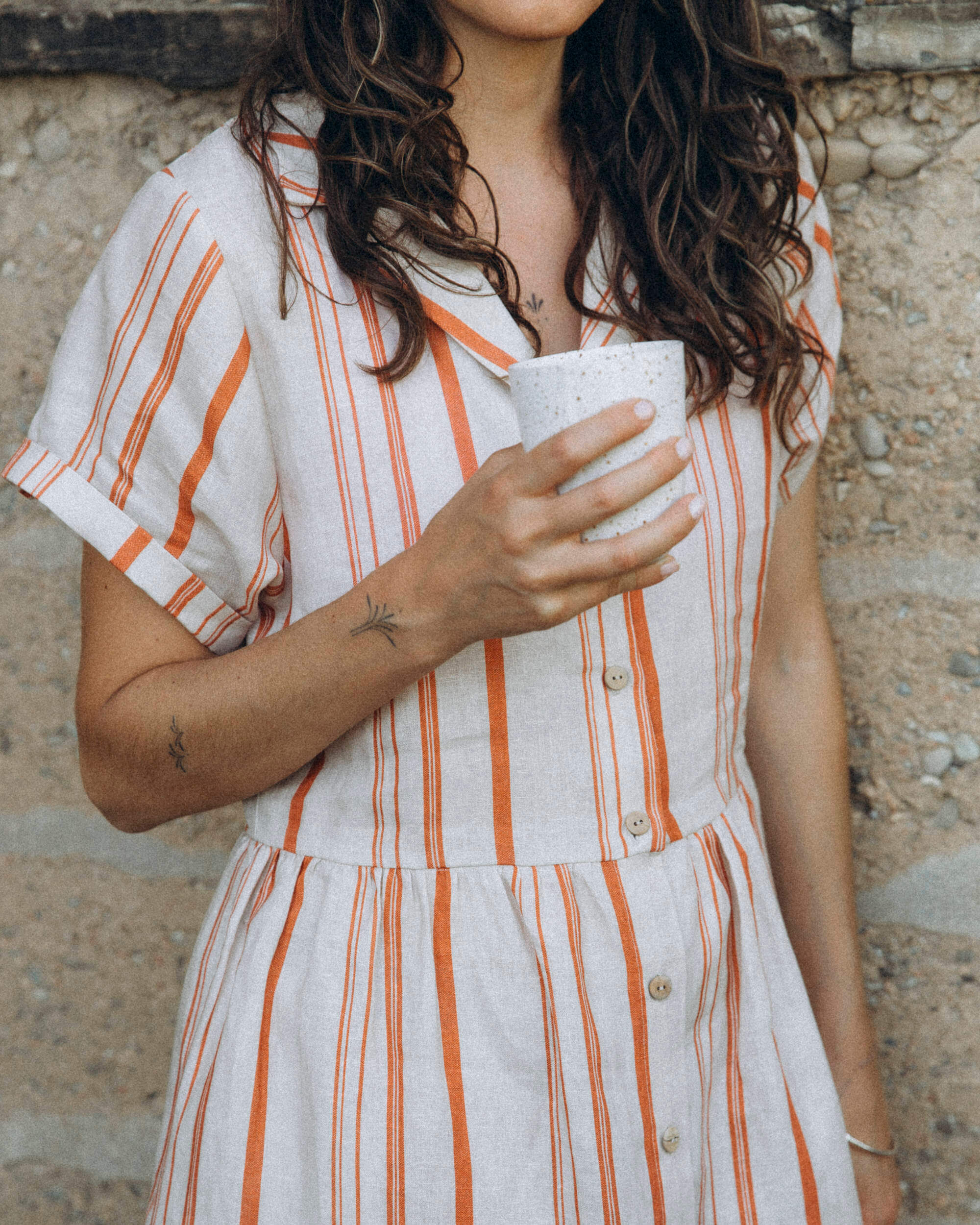 Collared Dress striped