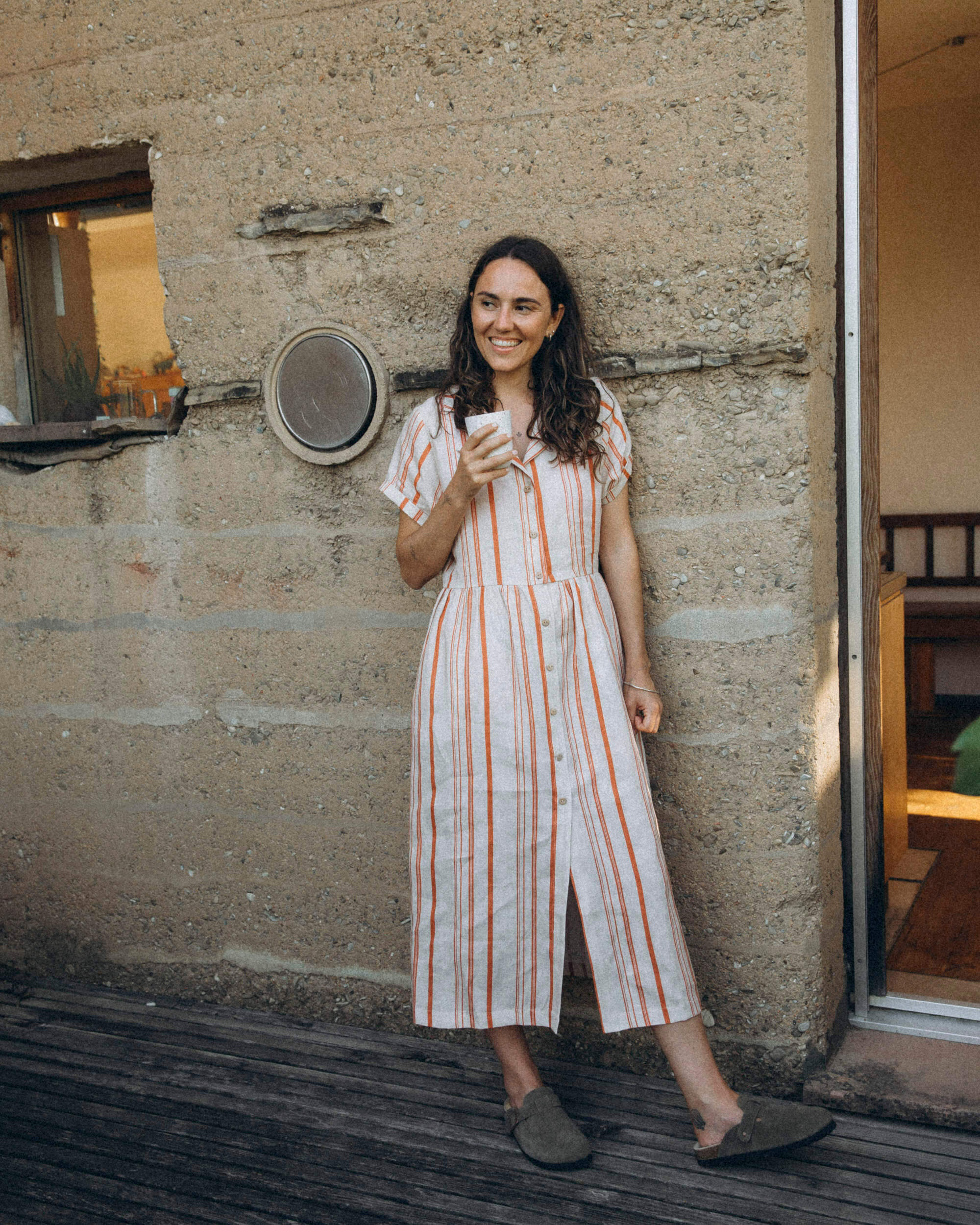 Collared Dress striped