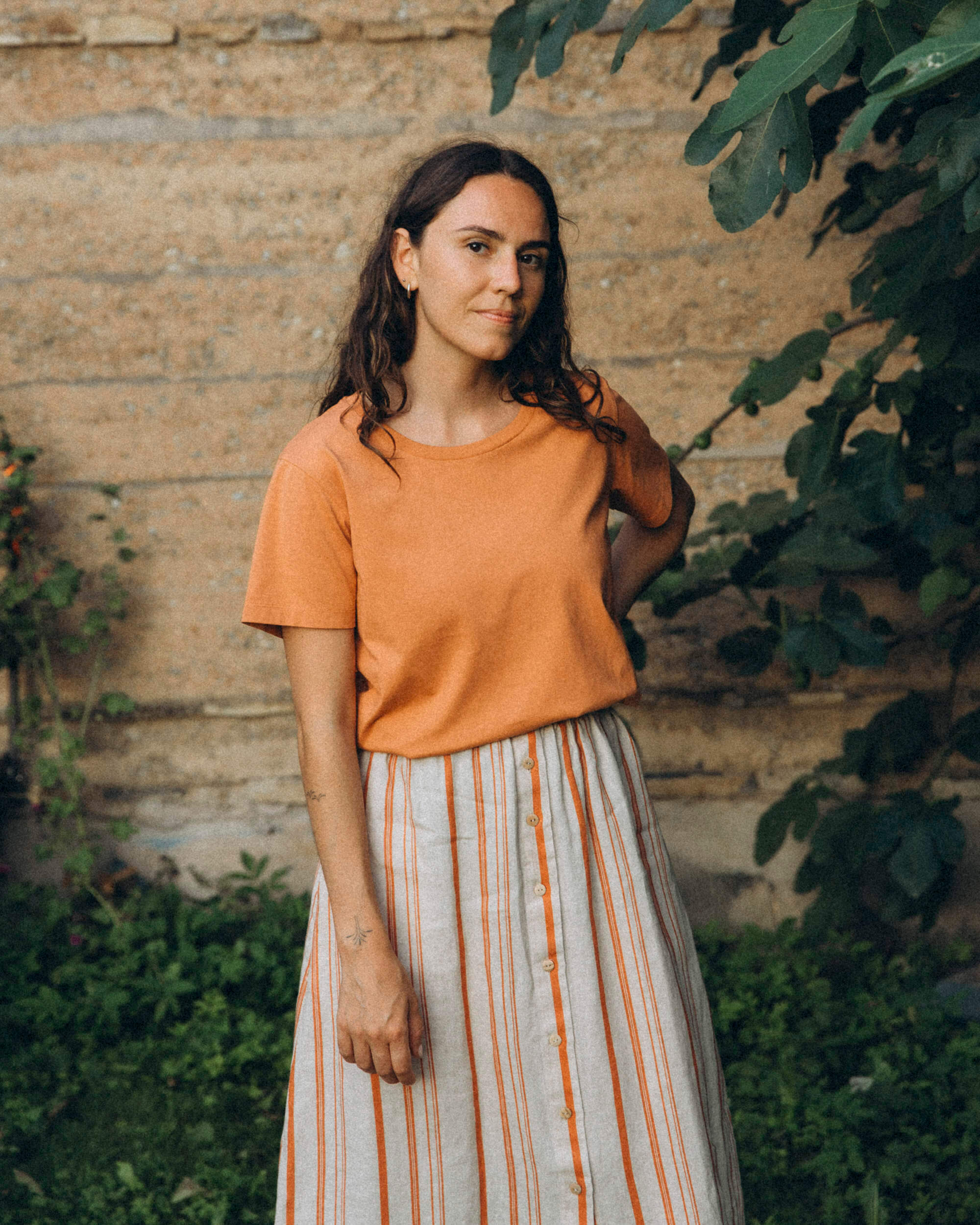 Midi Skirt striped