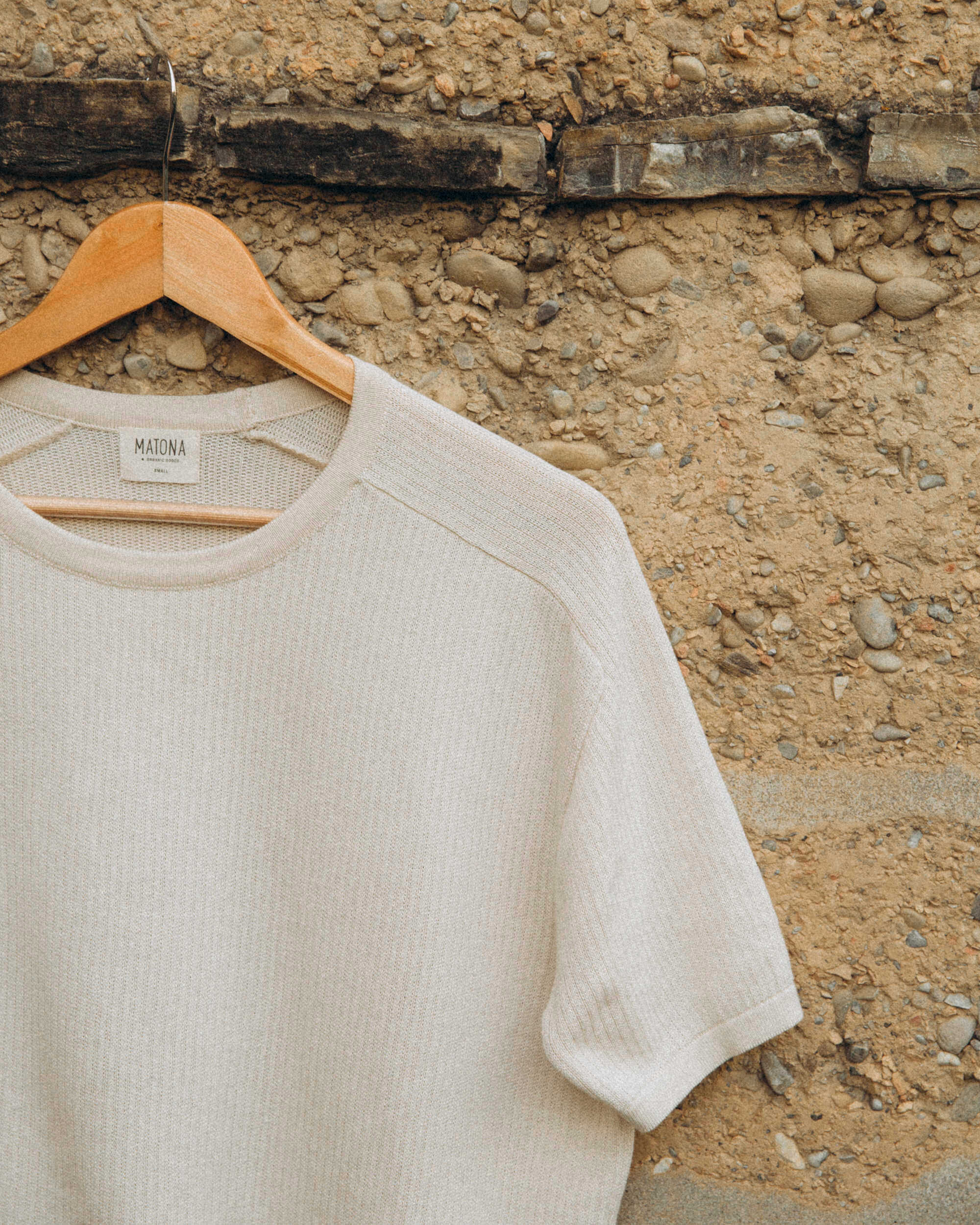 Knit T-Shirt bone